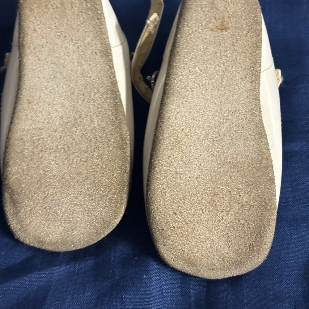 Vintage Ivory Kids Dress Shoes‎ with Strap